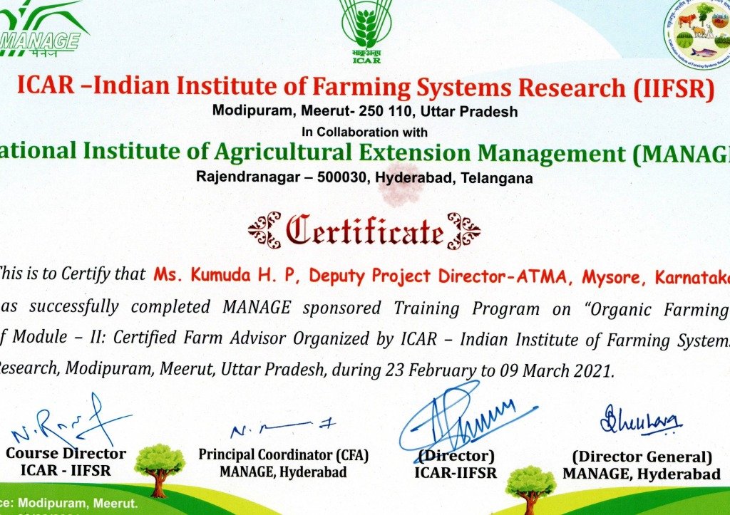 Certified Farm Advisor (CFA) – Organic Farming