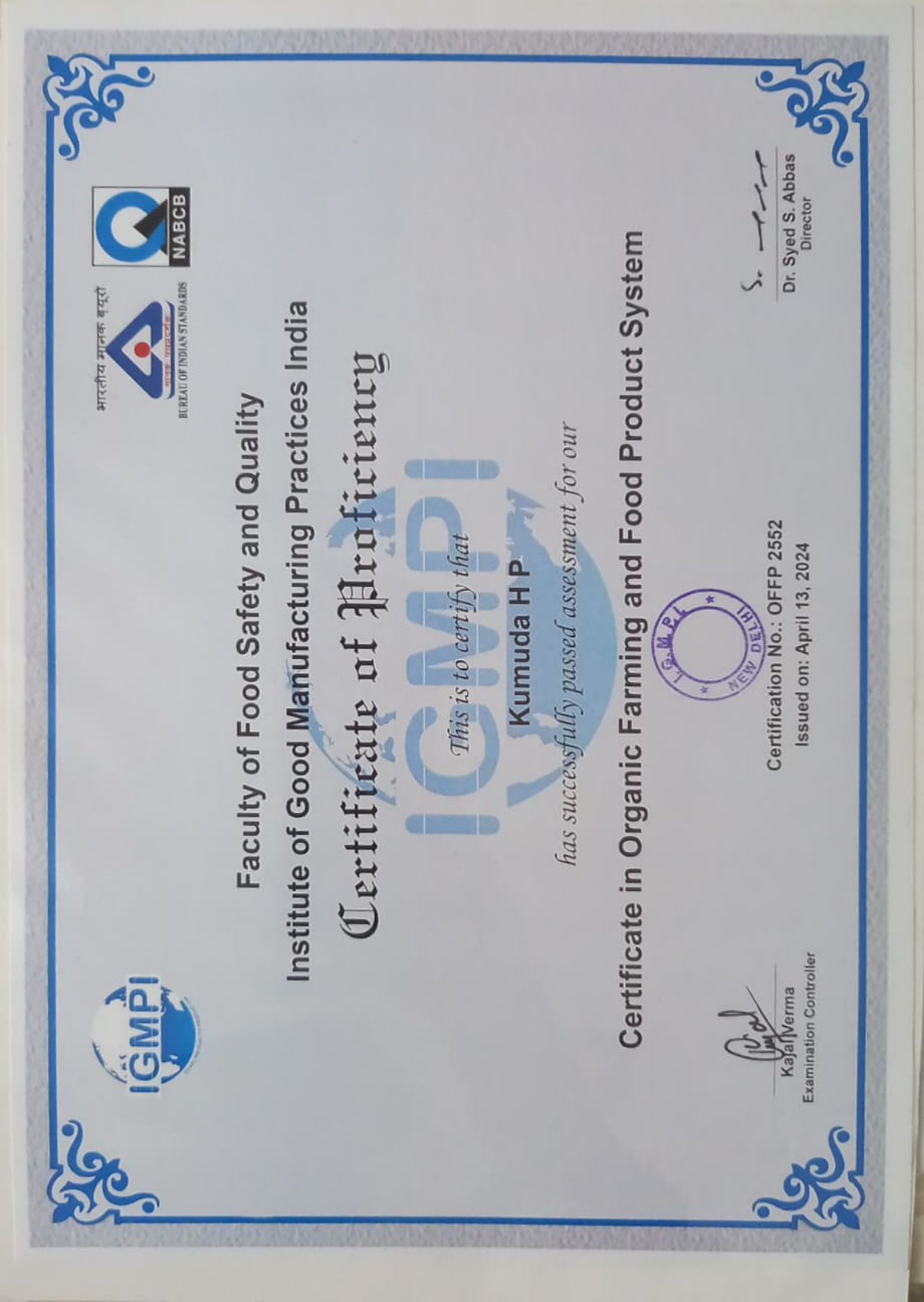 MANAGE Natural Farming Master Trainer — Official Document